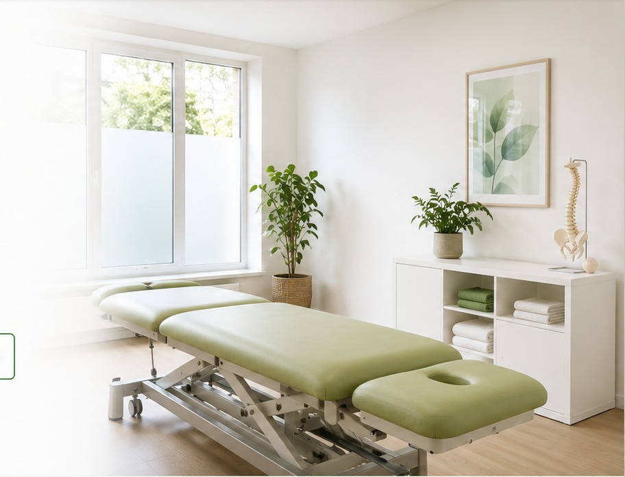 Heller Behandlungsraum des PhysioTeam Garching